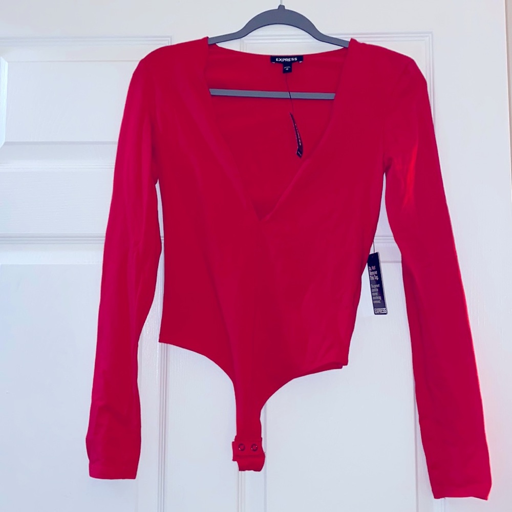 EXPRESS Deep V Bodysuit